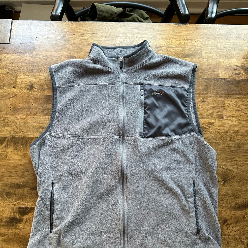 Gray Greg Norman Sleeveless Fleece Vest size large